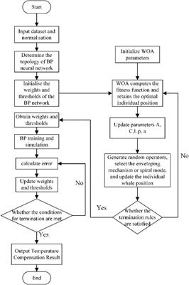 Temperature compensation model for non-dispersive infrared CO2 gas sensor based on WOA-BP algorithm